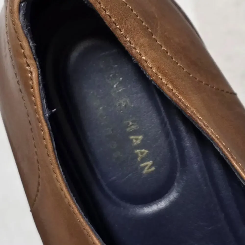 Cole Haan Williams Cap Toe Oxford Mens 9.5 M British Tan Leather Shoes C26146